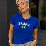 Camiseta do Brasil Baby Look Teremin T Shirts