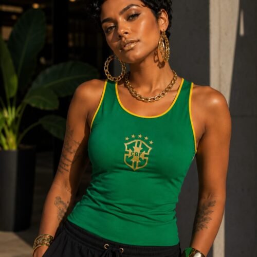 Camiseta Seleção Brasileira CBF - Feminina - Regata - Verde